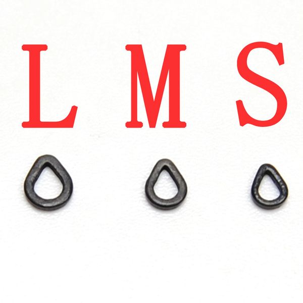 

50pcs/bag] l m s carp fishing tear drop shaped rings with mafinish to make d-rigs, chod rigs, etc