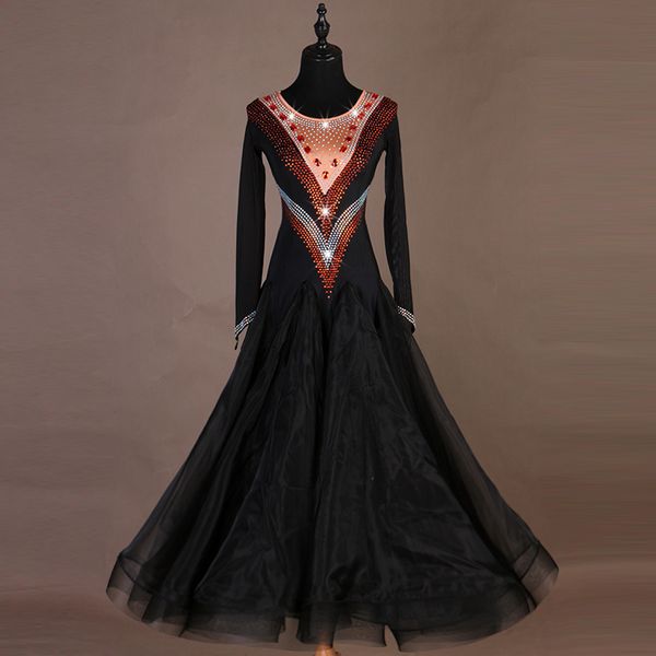 

standard dance dresses ballroom dress standard ballroom dance dresses competition womenmq208, Black;red