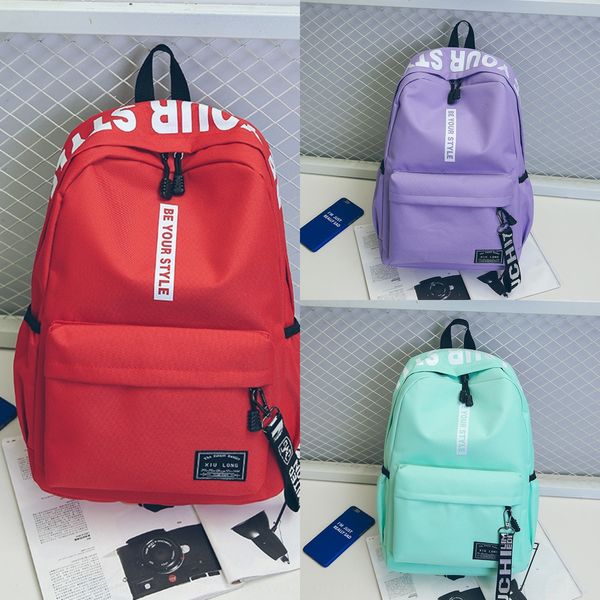 

student junior high school student canvas backpack training school canvas bag tutorial class schoolbag advertising gifts