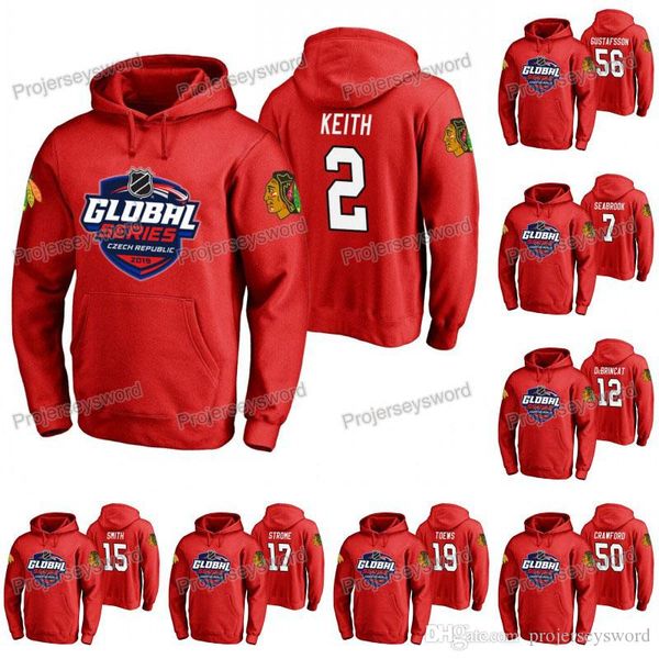 

Chicago Blackhawks 2 Duncan Keith 2019 Global Series Hoodie 7 Brent Seabrook 12 Alex DeBrincat 15 Zack Smith 17 Dylan Strome Sweatshirts