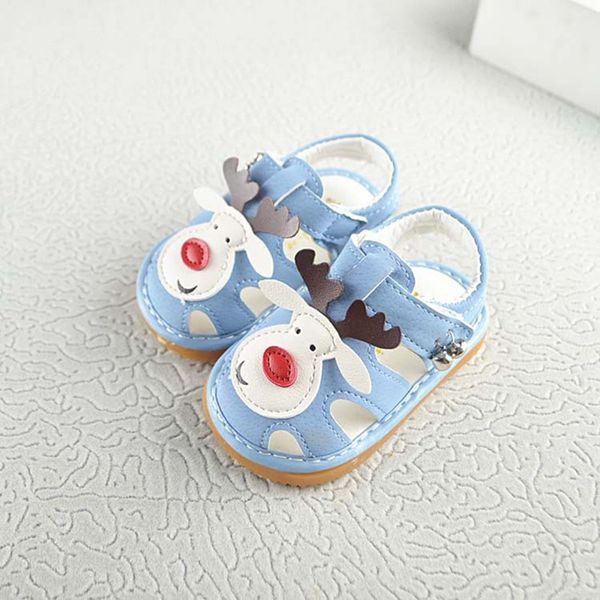 

baby sandals sneakers for girls infant lovely sandals cute cartoon cattle soft bottom non-slip princess shoes girl kids shoes, Black;red