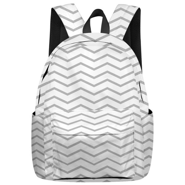 

geometric wavy fringe backpack interior key chain holder luxury backpack arcuate shoulder strap