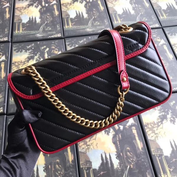 

women's leather leather chain bag, single shoulder bag, diagonal span, luxurious heart-shaped sewing classic design love ba