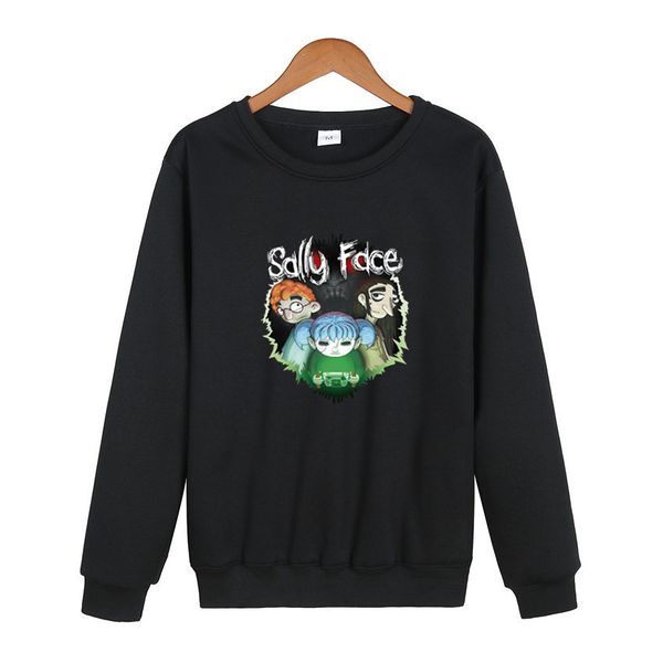 

2020 brand designer fashion luxury men women street hip hop cartoon logo long sleeve men hoodie tracksuits size s-2xl, Black