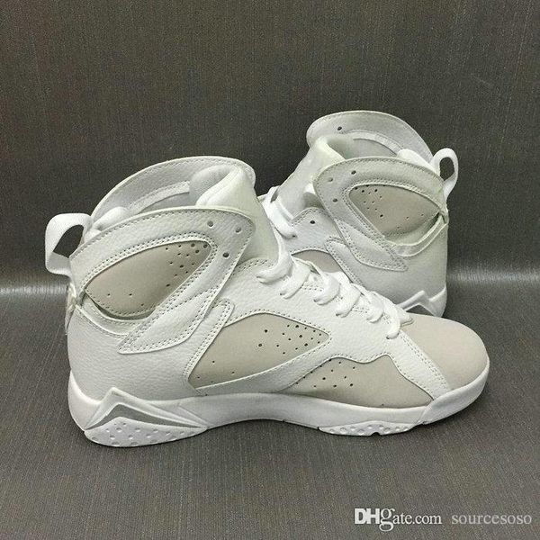 

2017 sport 7s pure money men basketball shoes 7 vii pure platinum white grey basketball sneakers athletic outdoor shoes