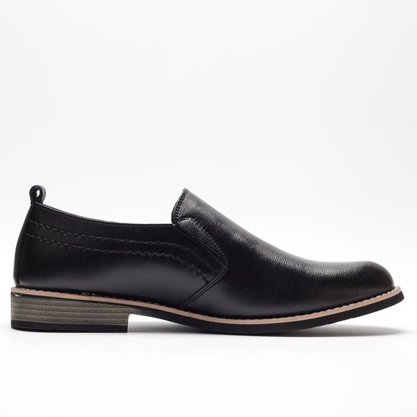 

buvazik brand leather concise business dress pointy black breathable formal wedding basic shoes men cx200731