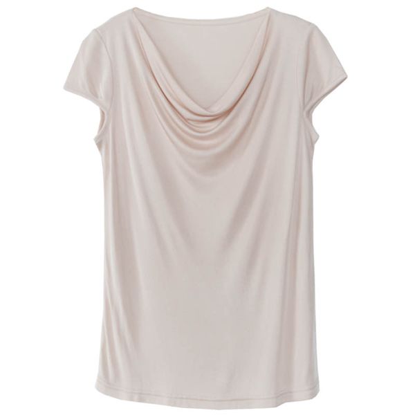 

silk real new 2020 t-shirt women natural silk elegant plus size short loose shirt summer lady ing, White