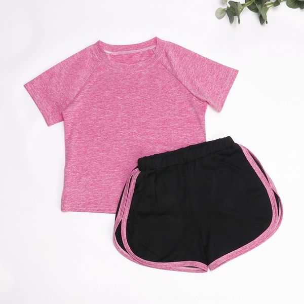 

rprsj 2020 new sports quick-drying for boys and girls short-sleeved round collar casual 2020 new sports quick drying suit light breathable c