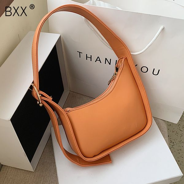 

bxx] малый кожа pu crossbody сумки для женщин 2020 summer сплошной цвет плеча сумки женщины простой креста тела сумка hn443