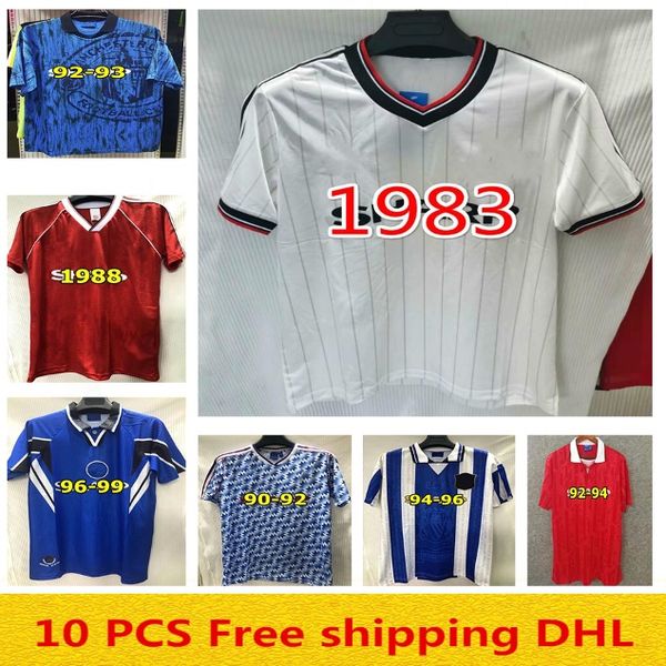

robson hughes mcclair retro manchester 1990 1992 united football shirts vintage soccer jerseys man utd camiseta sharpe paul, Black;yellow