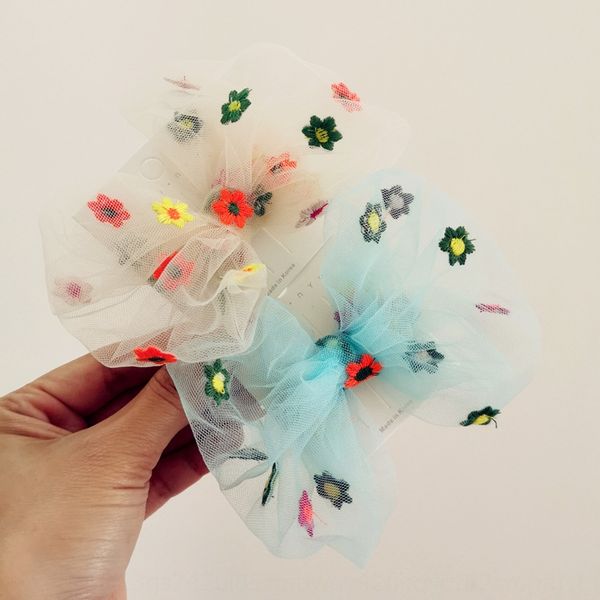 

wkjo8 корейского стиль детского волос butterflybutterfly butterflyaccessories вышитого цветок лук ребенок сторона верхнего зажим для волос к, Slivery;white