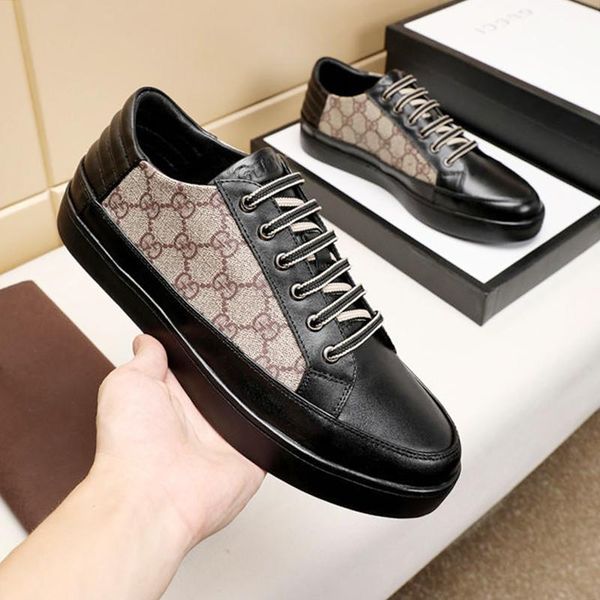 

2021 mens shoes comfortable outdoor walking shoes chunky sneakers lace -up casual low sports men shoes scarpe sportive da u, Black