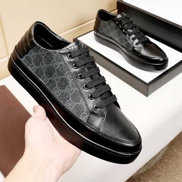 

mens sneakers shoes casual footwear chaussures pour hommes with box mens shoes fashion type luxury scarpe da uomo breathable mens shoes, Black