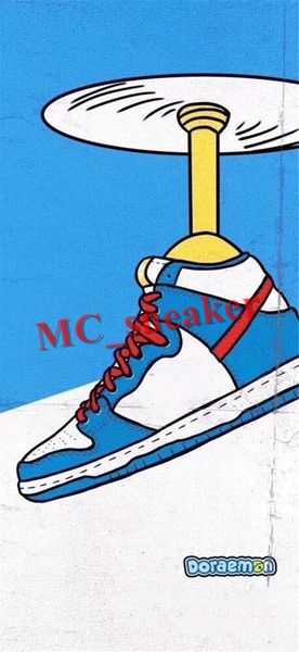 

2020new sb dunk high doraemon dragonfly copy gate blue white red shoes men women casual shoes shoes size 36-46 the same for lover ci2692-400, Black