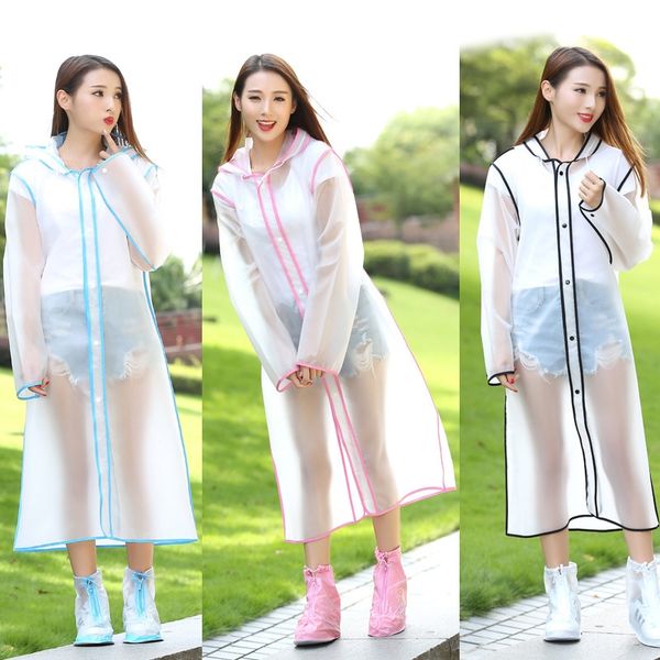 

rtixu raincoat fe cloak cloak male and femalestudents poncho female long poncho hiking transparent waterproof raincoat fashion brand s, Black