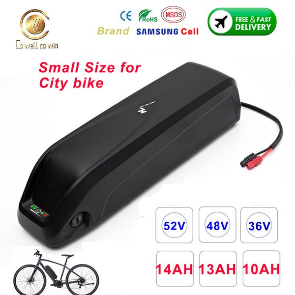 Piccolo Hailong City Bike-batteria 36V 48V 52V 1000W Ebike Batteria agli ioni di litio elettrica della bicicletta a Bafang 1000w 500w motore