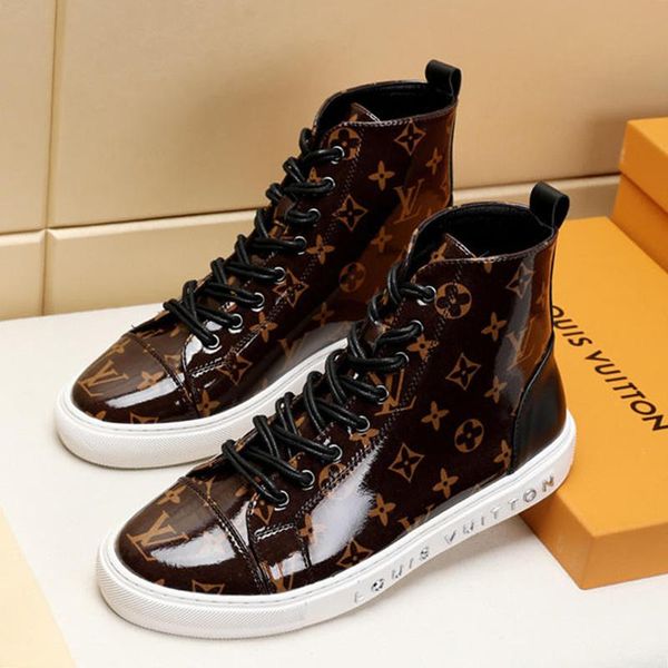

new men shoes sneakers flats sneakers casual fashion male footwears with origin box tattoo sneaker boot men shoes casual drop s, Black