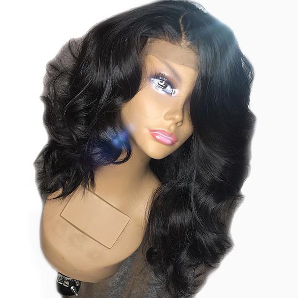 

preplucked 250 density 13x6 deep part loose body wave lace front human hair wigs with baby hair remy for black women atina queen