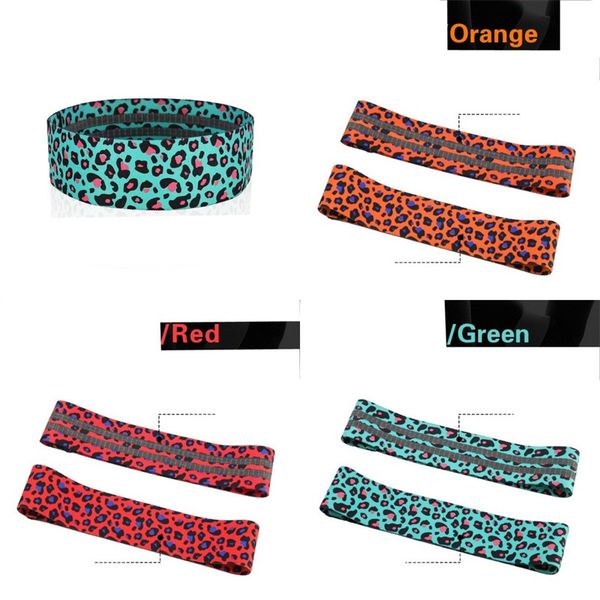 

leopard women belt squat muti color spots resistance bands polyester cotton elastic band pulling force yoga 12 5am c2