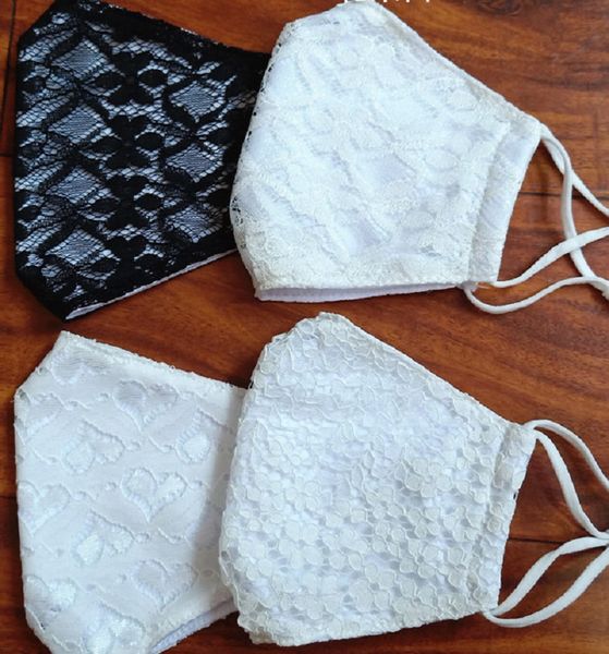 

2020 korean lace cotton masks reusable washable fashion anti-dust masks dust proof dust-mounting ear mask