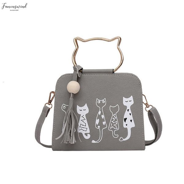 

2020 bag new trend ladies cat handbag shoulder diagonal package small fashion europe fashion solid color ll