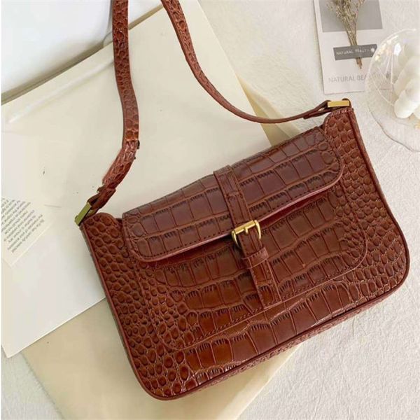 

fashion designer handbags new simple underarm crocodile pattern casual portable single shoulder messenger bag ing