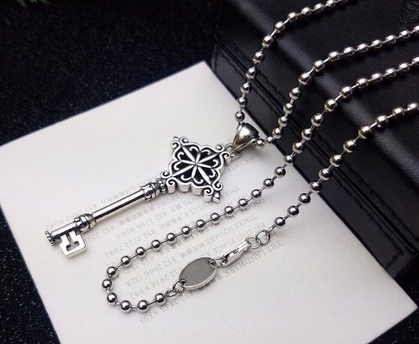 

fashion brand ch key designer necklace for lady design man and women party wedding lovers gift luxury hip hop jewelry, Silver