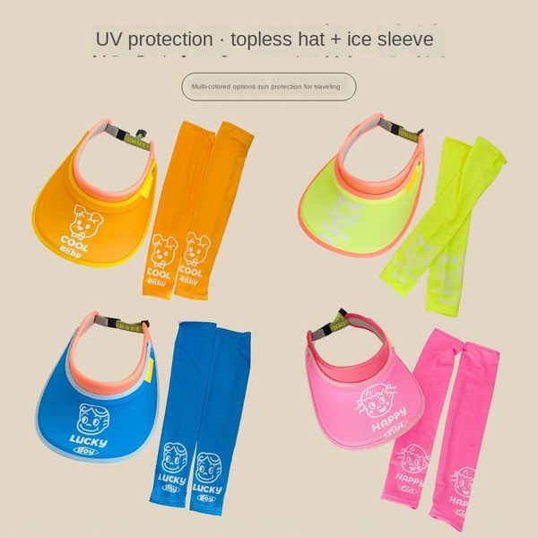 

children's baby cap capice sleeve cap cartoon telescopic duck tongue hat ice sleeve anti-ultraviolet children's empty hat, Yellow
