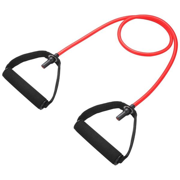 

besportble yoga elastic fitness exercise pull rope exercise resistance bands workout bands with handle for women (red