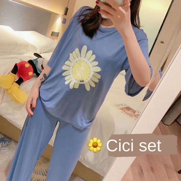 

daisy cici костюма женщины модальной ткань домашней одежда случайных женщины двухсекционного простой ленивые пижамы пижама, Blue;red