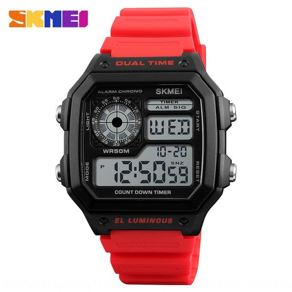 

fashion square men's student fashion square electronic electronic watch men's student watch, Blue
