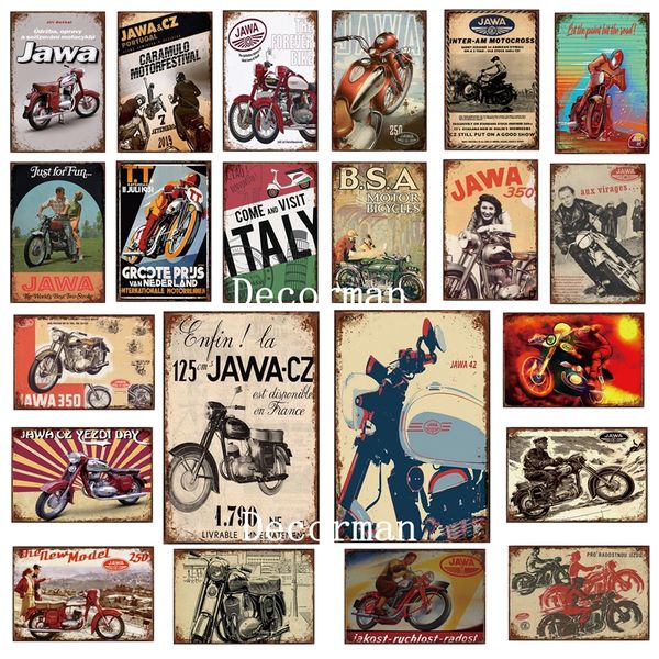

motor metal signs posters vintage iron painting custom club decor