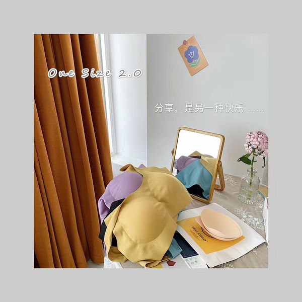 

no size 2.0 seamless bra one piece no steel ring sports gathering underwear boxed women underwear vest party vest, White