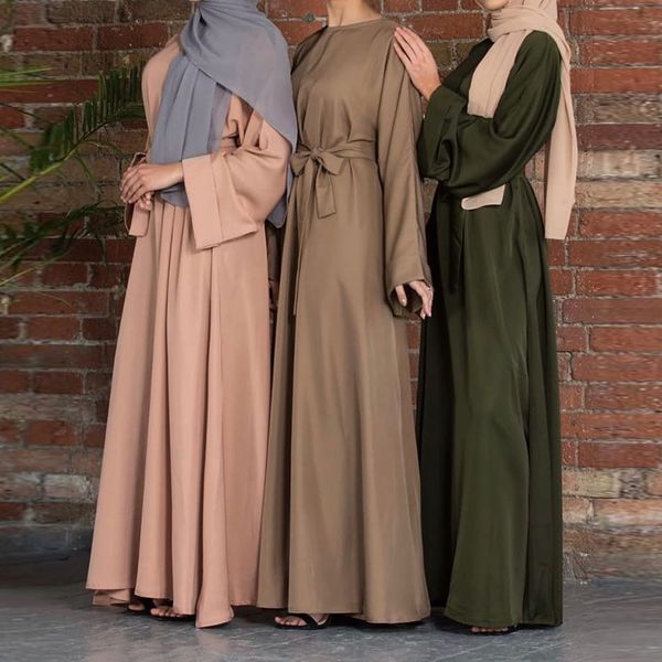 

мусульманка абая дубай турция арабский мусульмане мода хиджаб платье kaftan ислам одежда платья для женщин вестидос робин мусульман де м, Red