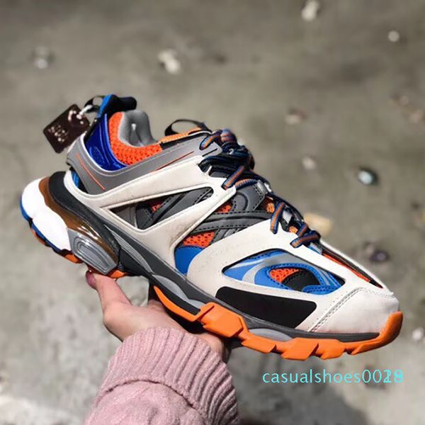 

1men women sneakers track 3.0 breathable trainers casual platform lace up shoes couple outdoor sneaker wholesale c18, Black