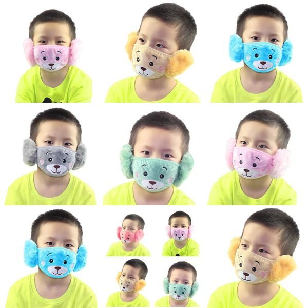 

earmuffs winter cute половина earmuffs животных грелка дома маски детей крышки уха животных face симпатичные дети дом купидон купидон mouth, Black