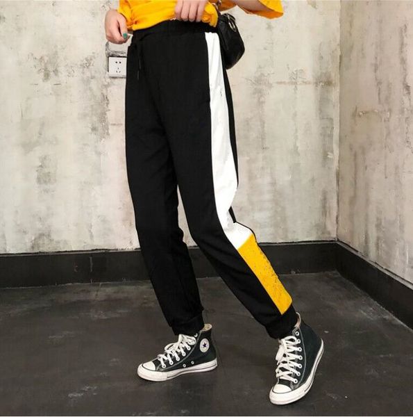 

2020 new fp8188 autumn men's casual sweatpants solid high street trousers men joggers oversize men's pants, Black
