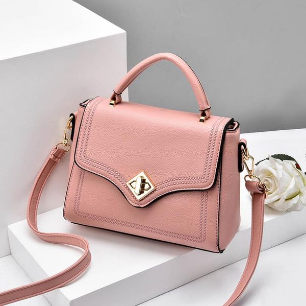 

women's bag 2020 new fashion cross body women's simple fashionable handbags solid color shoulder bag
