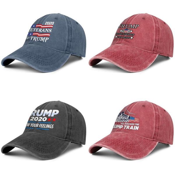 

stylish trump 2020 american flag train denim baseball cap cool classic hats star white veterans for make liberals cry again usa, Blue;gray