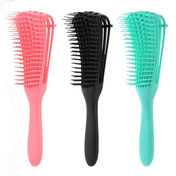 

большие изогнутые пластиковые расчески предотвратить knotting статические combs восемь коготь щетка для волос барб магазин бытовой стайлинг