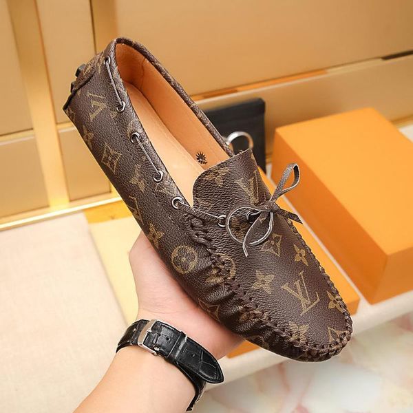 

2021 new arrival slip on design men shoes fashion luxury porto vecchio mocassin casual style mens shoes with box chaussures pour hommes drop