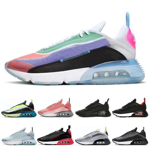 

классические 2090 мужчины женщины кроссовки be true pure platinum aurora green pink mens тренеров chaussures sports кроссовки размер 36-45