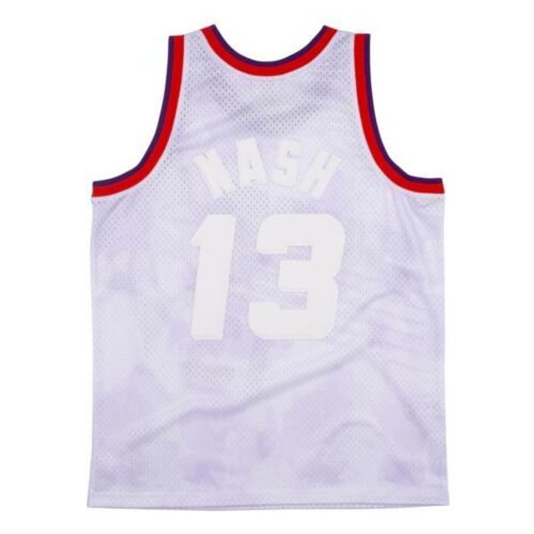 

steve nash #13 mitchell & ness cloudy skies 1996-97 jersey throwbacks vest stitched basketball jerseys, Gray