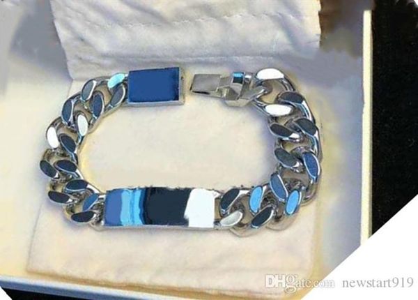 

iced out stainless steel women bracelets engraved men bracelet jewelry, Black