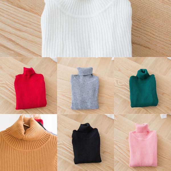 

winter cored yarn base shirt boys and girls children turtleneck sweater base sweater t007, Blue