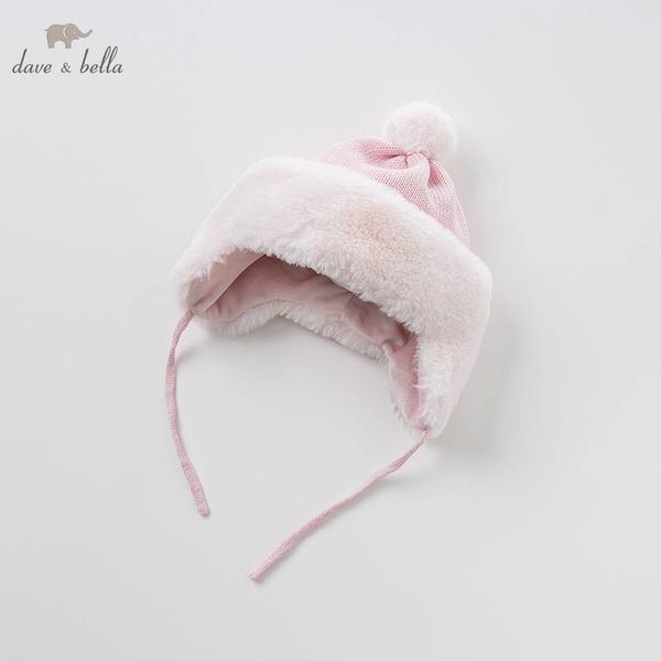 

db6115 dave bella autumn winter baby girls pink hat cat textile hat, Yellow