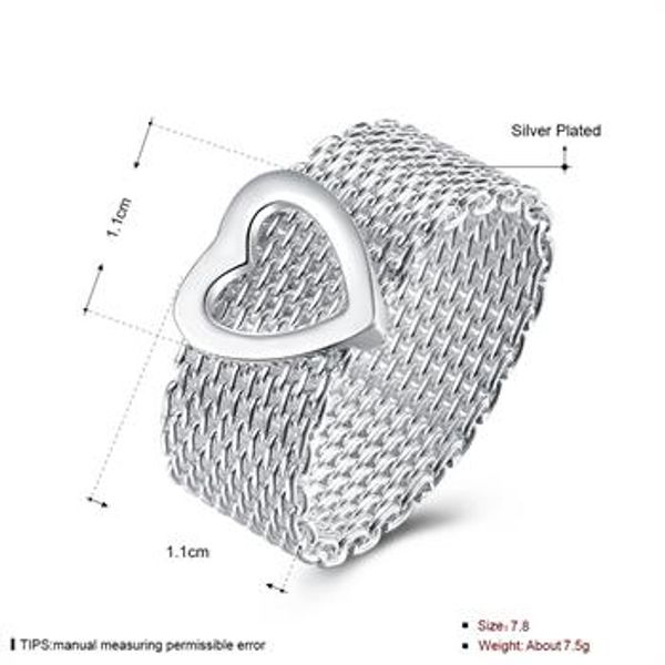 

wholesale - retail christmas gift, new 925 silver fashion ring r043, Golden;silver