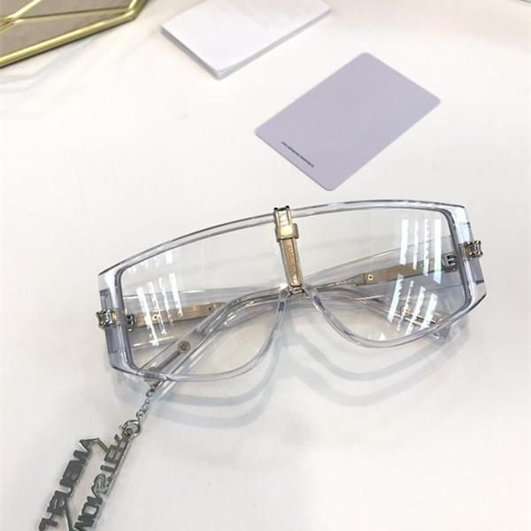 

ambush men women sunglasses fashion integrated sunglasses uv protection lens coating mirror lens frameless color plated frame come with box, White;black