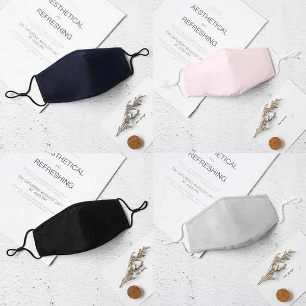 

designer face mask sponge face mouth dustproof facial multiple layers er reusable washable black for women men#946