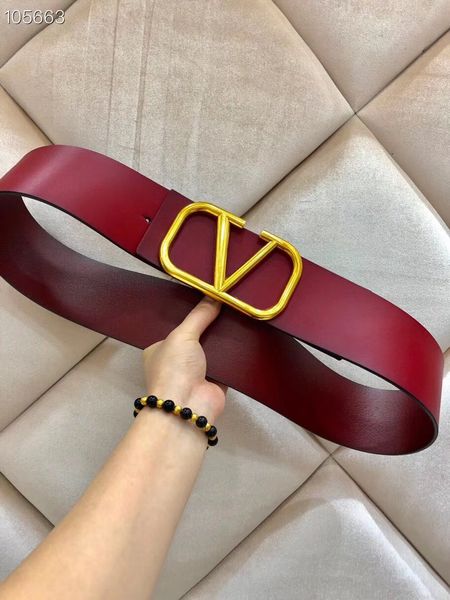 

new wide belt casual versatile simple belt south korean retro sleek buckle jeans belt welcome purchase 7 cm, Blue;gray